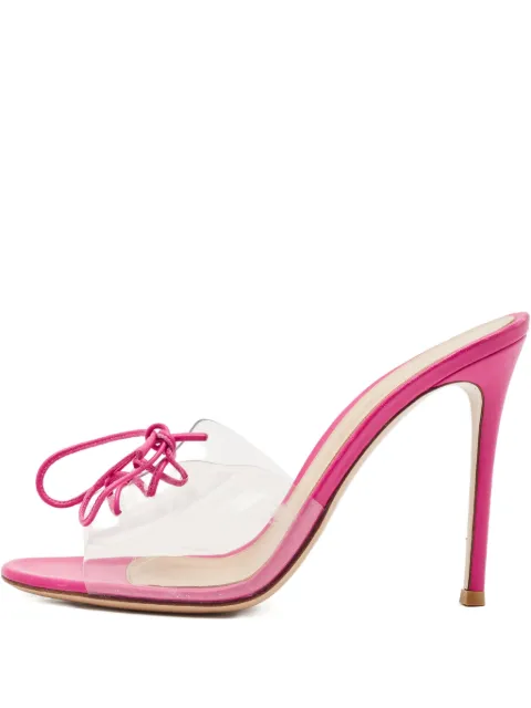 Gianvito Rossi Elle lace-up sandals White 1192156