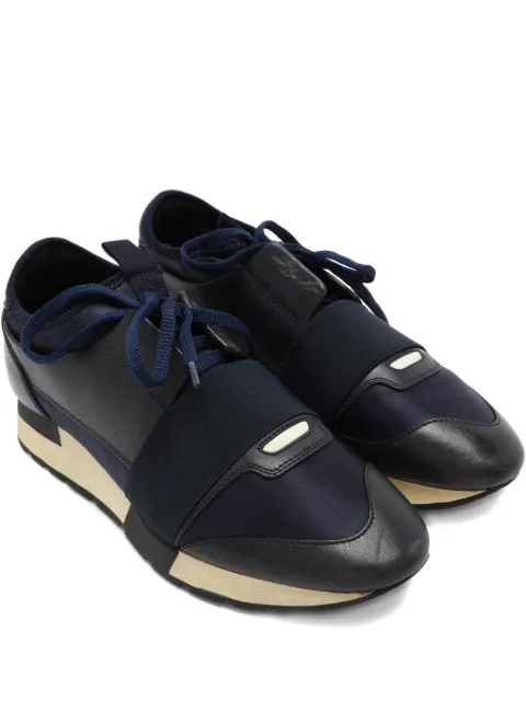 Balenciaga Pre-Owned Race Runner strap detail sneakers Blue 1046911