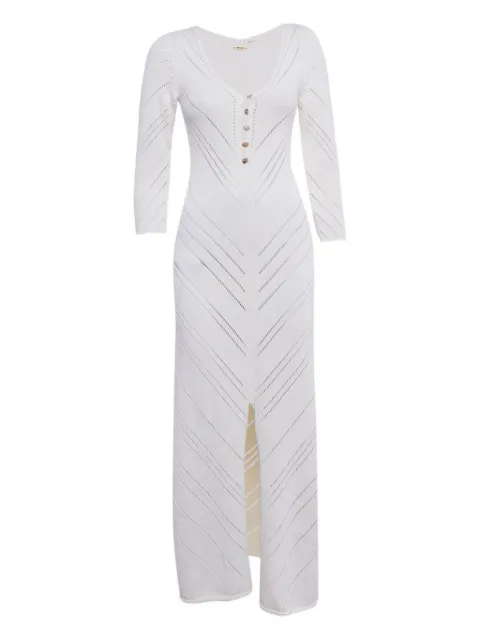 Cult Gaia geometric-pattern maxi dress White 1178377