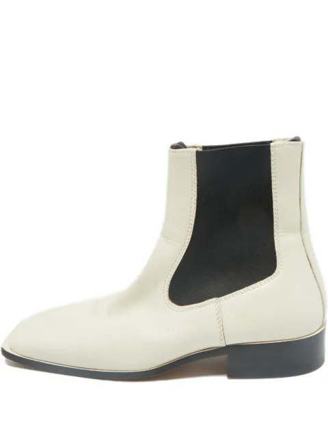 Celine Pre-Owned square-toe boots White 1166591
