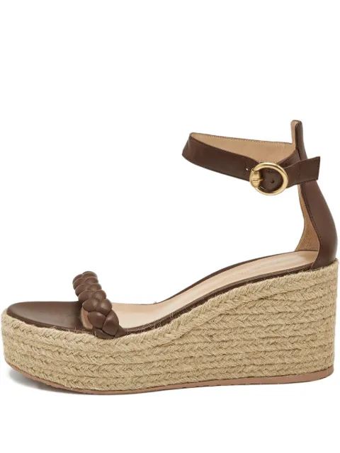 Gianvito Rossi Merida wedged sandals Brown 1170335