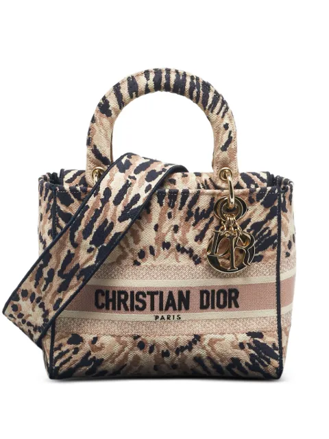 Christian Dior Pre-Owned 2020 Lady D-Lite embroidered tote bag Neutrals 1191757