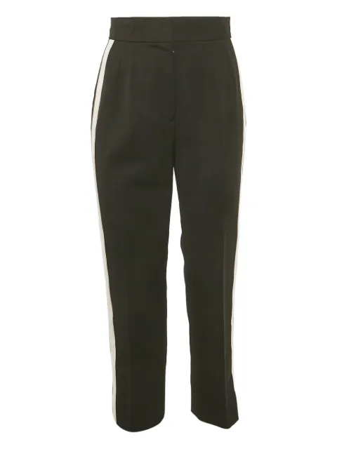 Dolce & Gabbana Pre-Owned Gabardine stripe trousers Black 1213927