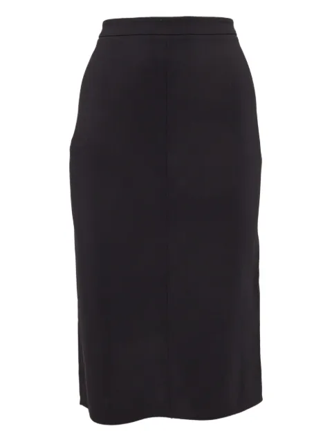 Elisabetta Franchi straight midi skirt Black 1012711
