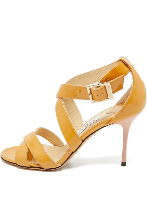 Jimmy Choo Pre-Owned buckle-detail sandals Brown 1171678
