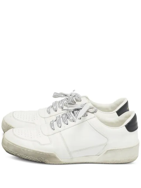 Versace Pre-Owned Ilus leather low-top sneakers White 1214742