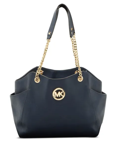 Michael Kors Vintage Jet Set leather tote bag Blue 1205482