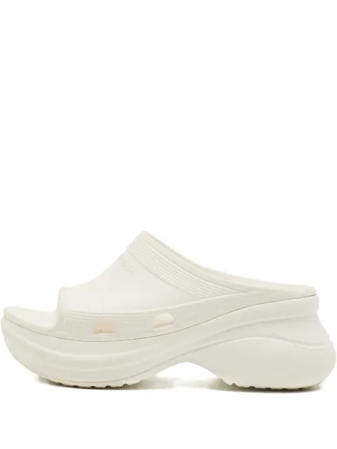 Balenciaga Pre-Owned x Crocs rubber platform slides White 1167867