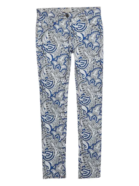 Etro Pre-Owned paisley-print trousers White 1220988