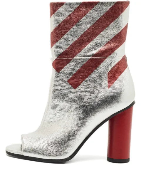 Anya Hindmarch open-toe boots Silver 1220225
