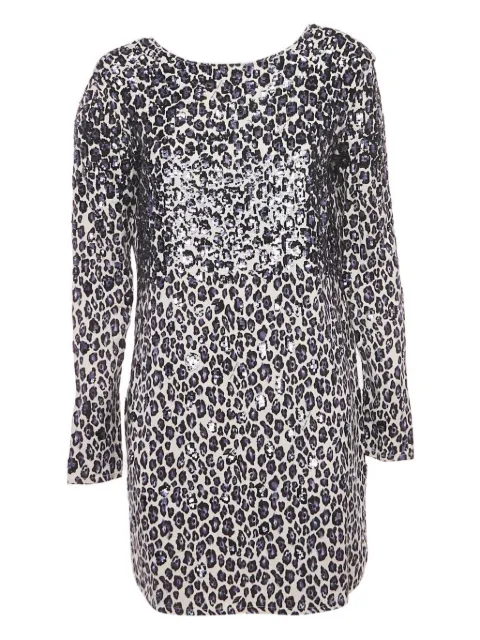 Elisabetta Franchi sequin leopard-print mini dress Neutrals 1187120