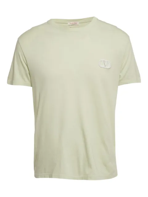 Valentino Garavani Pre-Owned logo-appliqué T-shirt Green 1191876