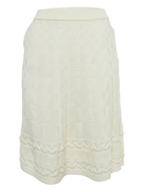 Missoni Pre-Owned textured skirt Neutrals 1205667