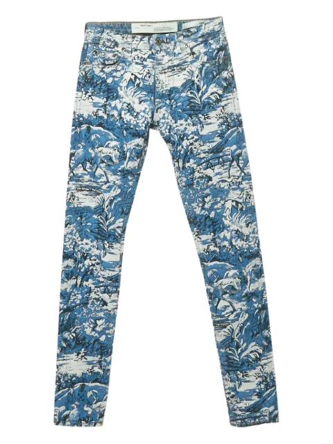 Off-White Pre-Owned Tapestry jeans Blue 1222199