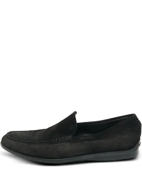 Tod's Vintage suede loafers Black 1193259