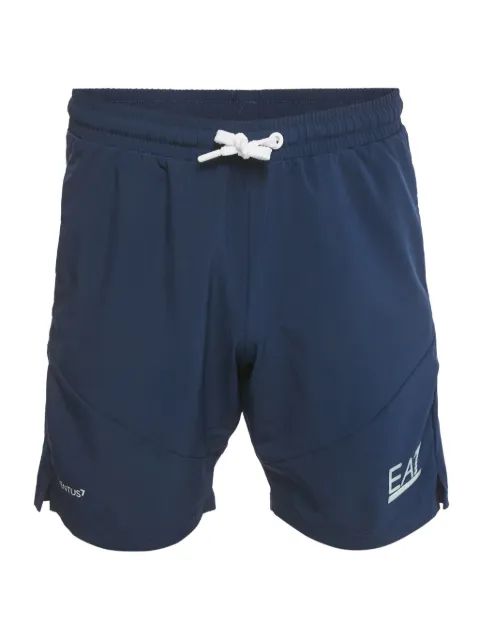 Emporio Armani Pre-Owned logo-print track shorts Blue 1195618