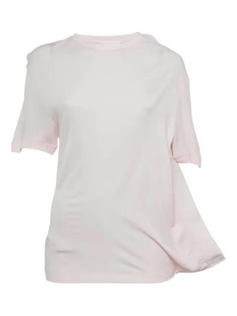 Givenchy Pre-Owned 4G motif asymmetrical T-shirt Pink 1199845