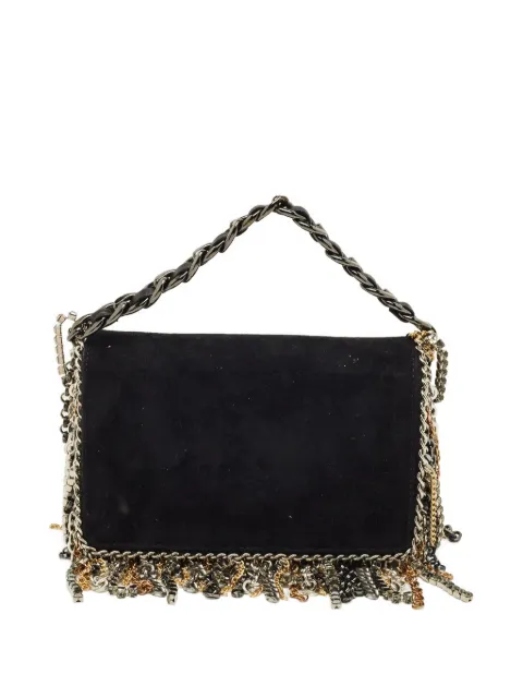 Jimmy Choo Pre-Owned suede chain-strap mini bag Black 1227809