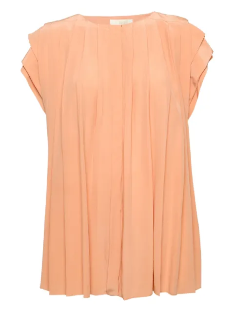 Chloé Pre-Owned pleated silk top Pink 1151061