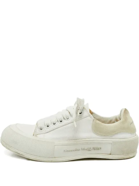 Alexander McQueen Pre-Owned canvas platform sneakers White 1166424