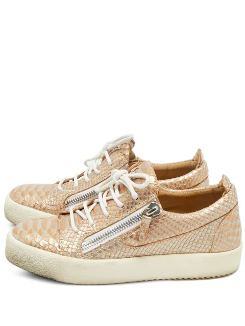 Giuseppe Zanotti Vintage Frankie leather sneakers Gold 1167135