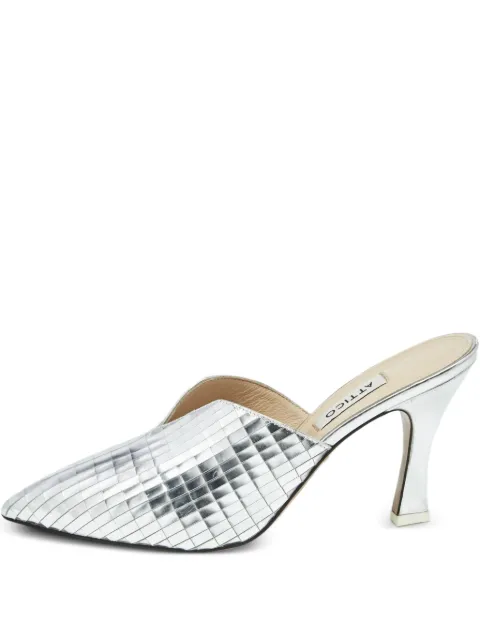 The Attico stiletto mules Silver 1187122