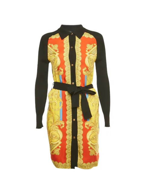 Versace Pre-Owned Barocco-print cardigan Black 1226410