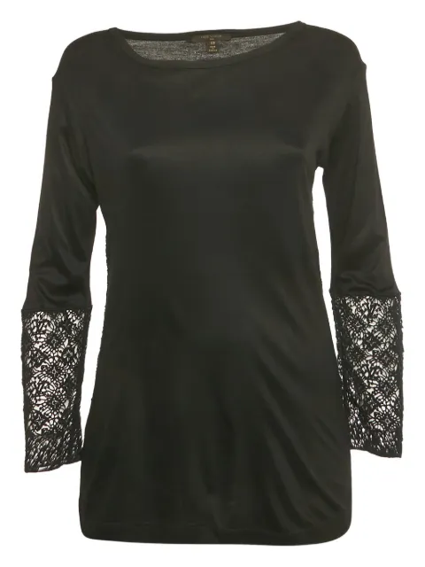 Louis Vuitton Pre-Owned lace top Black 1228767