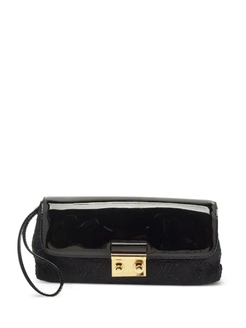 Louis Vuitton Pre-Owned Dentelle embroidered clutch bag Black 1191070