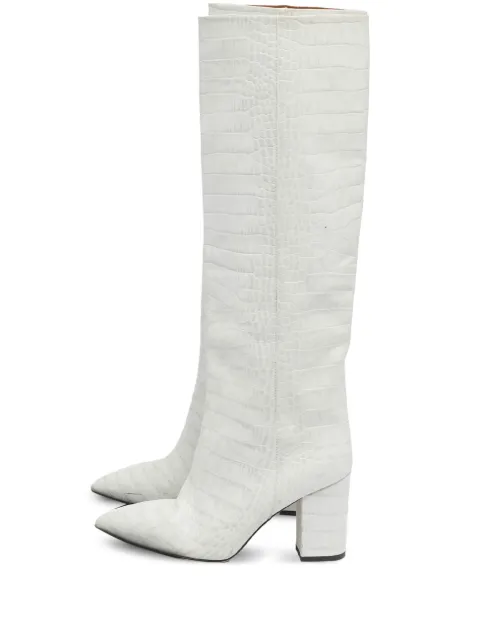 Paris Texas croc-embossed leather boots Neutrals 1203791
