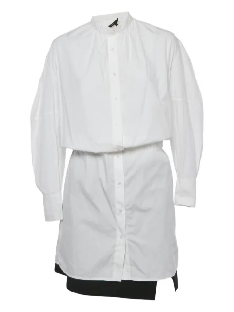 Maje cotton shirt mini dress White 1183514