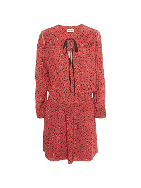 Zadig&Voltaire floral-print long-sleeve dress Red 1233159