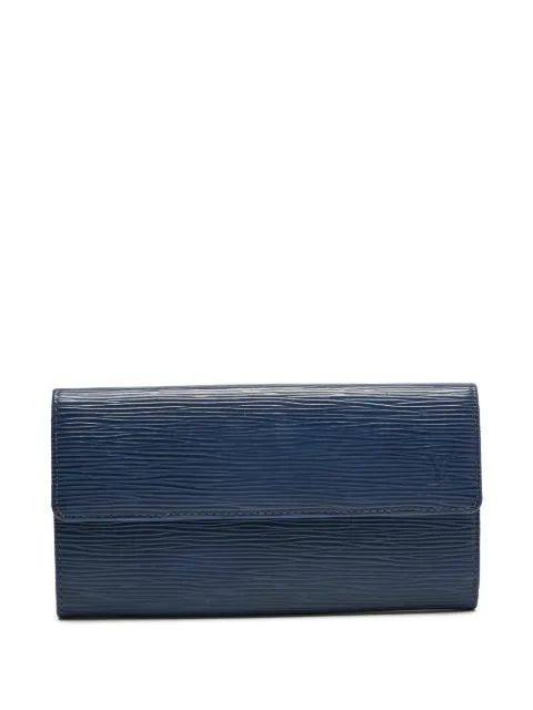 Louis Vuitton Pre-Owned Sarah leather wallet Blue 1224731