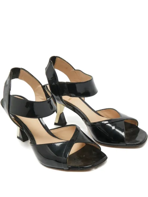 Fendi Pre-Owned patent-leather sandals Black 1212564