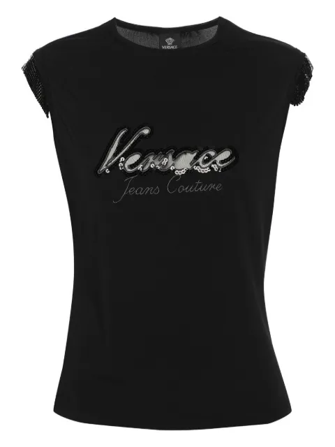 Versace Pre-Owned sequin T-shirt Black 1053287