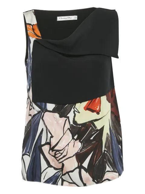 Christian Dior Pre-Owned print-design top Black 1200437
