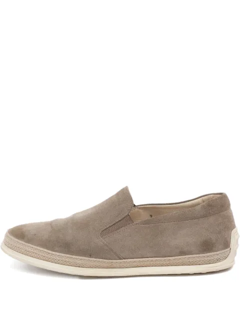 Tod's Vintage slip-on suede loafers Neutrals 1187065