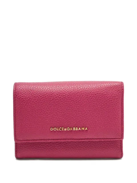 Dolce & Gabbana Pre-Owned leather trifold wallet Pink 1224958