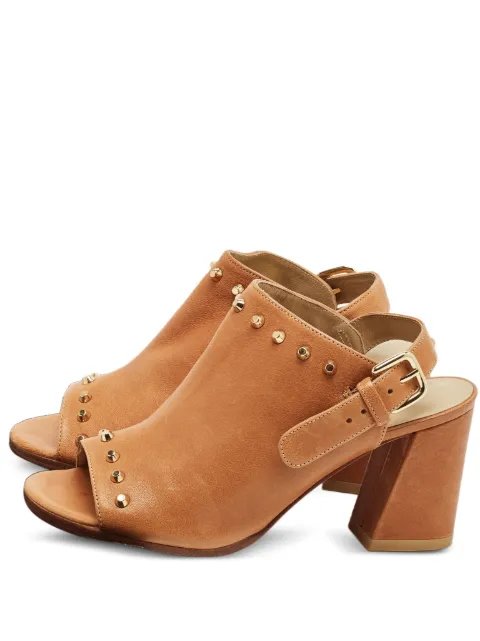Stuart Weitzman studded leather sandals Brown 1227858