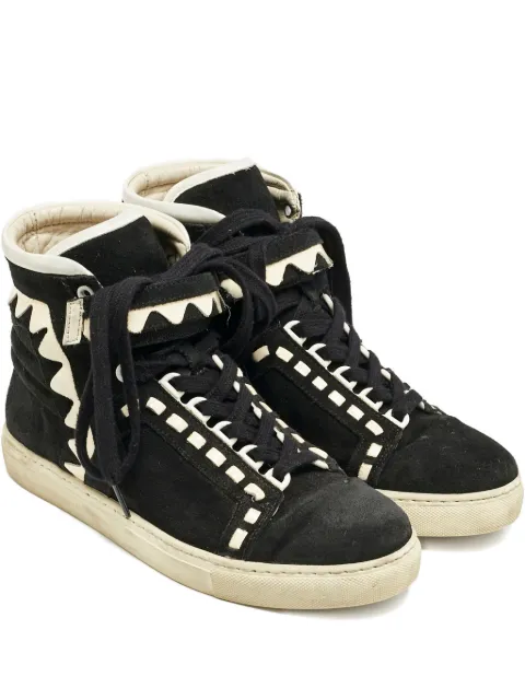 Sophia Webster lace-up leather sneakers Black 1168905