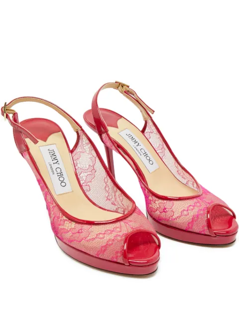 Jimmy Choo Pre-Owned Nova slingback sandals Pink 1173646