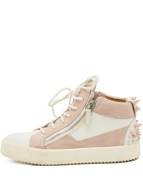 Giuseppe Zanotti Vintage dual-zip high-top sneakers Pink 1218702