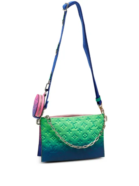 Louis Vuitton Pre-Owned Trio BleuRose Monogram Taurillon Illusion cross body bag Blue 1205315