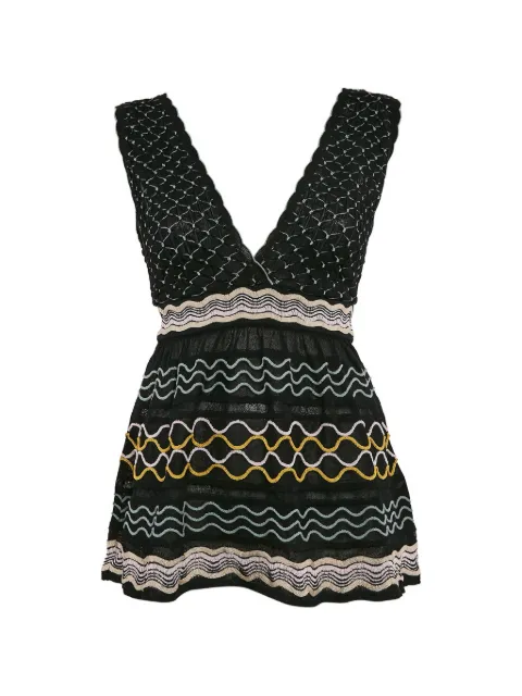 Missoni Pre-Owned knit sleeveless top Black 1217141