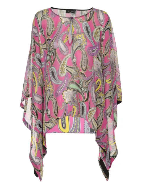 Etro Pre-Owned paisley-print silk blouse Pink 1225048