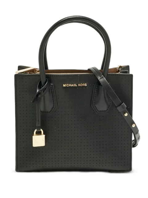 Michael Kors Vintage Mercer perforated leather tote Black 1217129