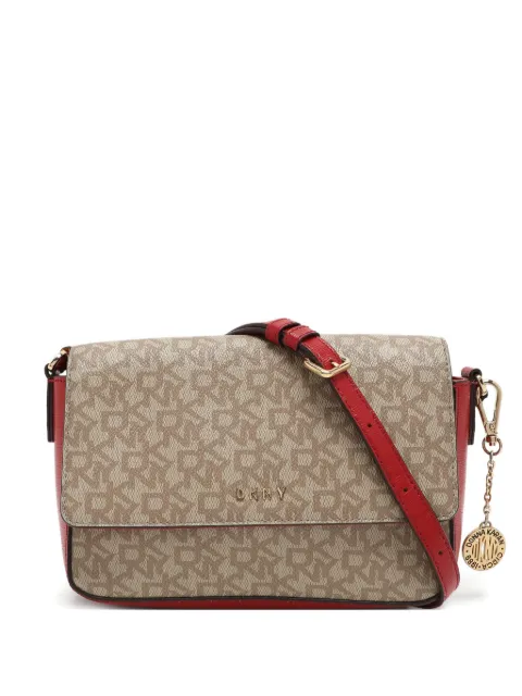 DKNY Vintage charm-detail cross body bag Neutrals 1051359
