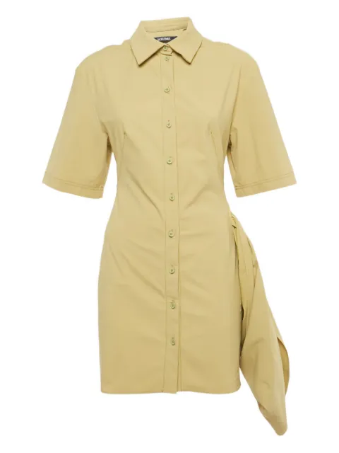 Jacquemus Pre-Owned mini shirt dress Green 1201727