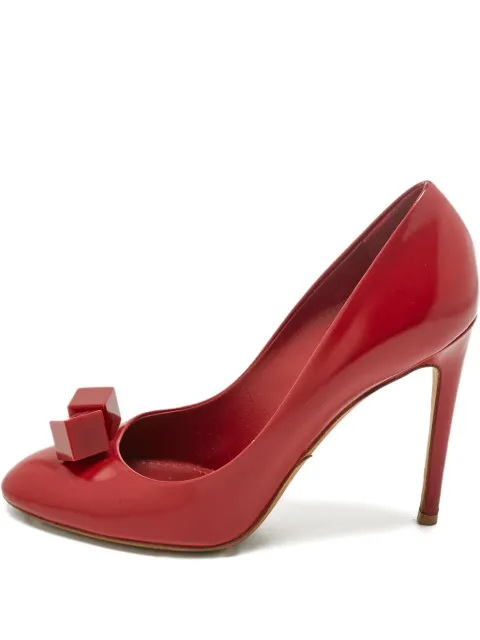 Louis Vuitton Pre-Owned Dice leather pumps Red 1224305