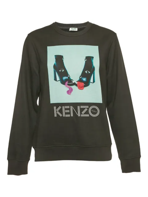 Kenzo Pre-Owned x Toilet Paper printed sweatshirt Black 1222669